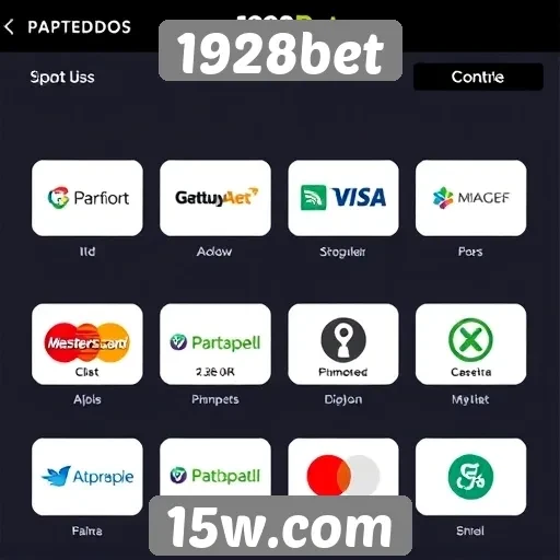 Métodos de pagamento disponíveis em 1928bet